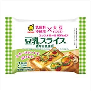 送料無料 マルサン 豆乳スライス(7枚入り) 126g×24個 クール