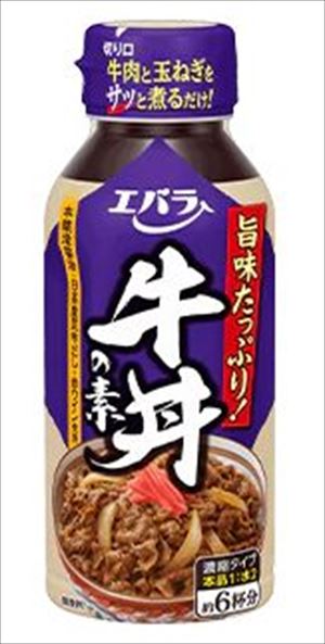 送料無料 エバラ 牛丼の素　200ml×6本