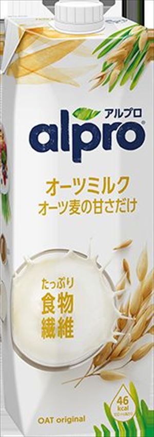 送料無料 たっぷり食物繊維 オーツミルク ほんのり甘い 1000ml 6本