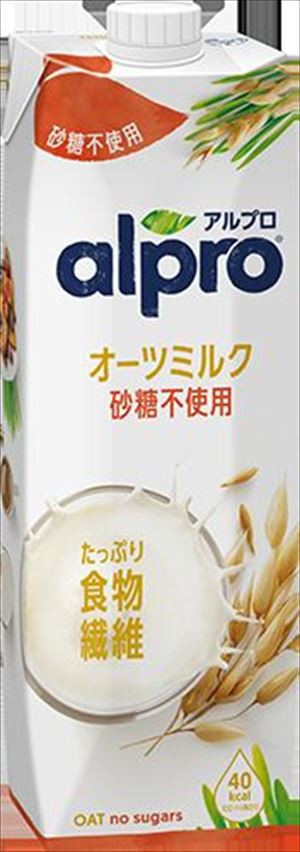 送料無料 アルプロ たっぷり食物繊維 オーツミルク 砂糖不使用 1000ml×12本