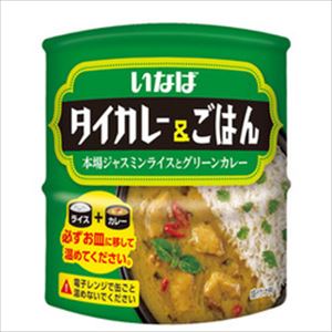 送料無料 いなば タイカレー＆ごはん本場ジャスミンライスとグリーンカレー(ごはん缶130g 具材缶115g)×12個のサムネイル