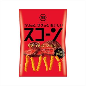 送料無料 湖池屋 スコーン やみつきバーベキュー 78g×12個