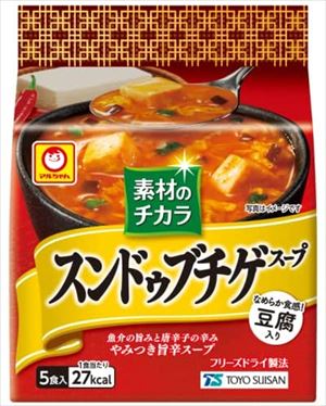 送料無料 東洋水産 素材のチカラ スンドゥブチゲスープ 5食入 18個