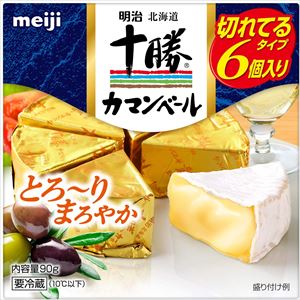 送料無料 明治 北海道十勝カマンベール切れてるタイプ 90g×9個 クール