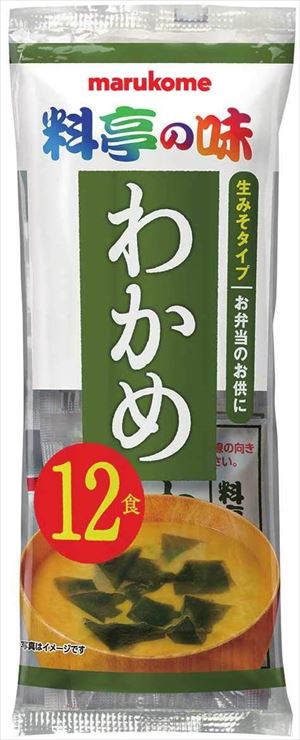 送料無料 マルコメ 生みそ汁 料亭の味わかめ 即席味噌汁(12袋入り)×6袋 ネコポスのサムネイル