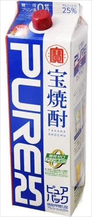 宝酒造 ピュアパック 25度 パック 1800ml