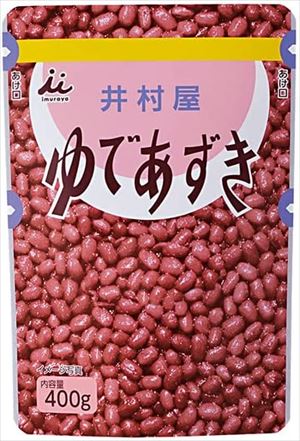 送料無料 井村屋 ゆであずき 400gパウチ×20袋