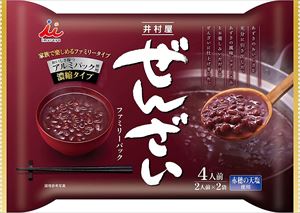 送料無料 井村屋 ぜんざいファミリーパック (200g×2袋入り)×24個