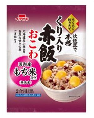 送料無料 イチビキ らくらく炊きたてくり入り赤飯おこわ 463g×12個