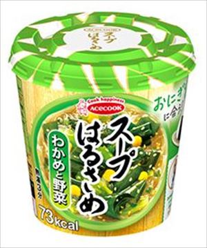 送料無料 エースコック　スープはるさめ　わかめと野菜 21g×24個 1