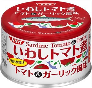送料無料 SSK いわしトマト煮 トマト&ガーリック風味 150g×48個