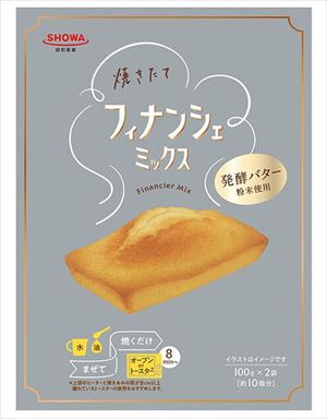 送料無料 昭和産業 焼きたてフィナンシェミックス (100g×2)×6個