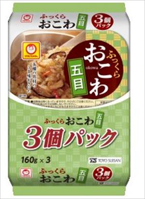 送料無料 東洋水産 ふっくらおこわ 五目 3個パック×8個