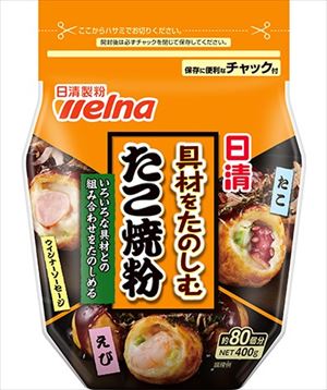 送料無料 日清 具材をたのしむたこ焼粉 400g×24個