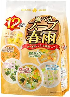 送料無料 ひかり味噌 選べるスープ春雨 12食入×16袋 1