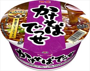 送料無料 明星 かけそばでっせ 67g×24個
