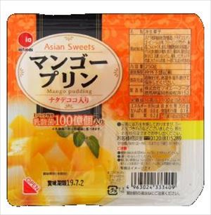 送料無料 アイエーフーズ 乳酸菌入りマンゴープリン 250g×36個