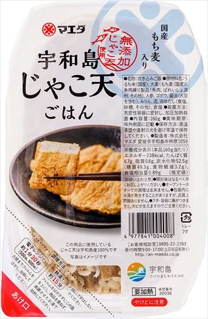 送料無料 マエダ 宇和島じゃこ天ごはん 160g×36個 送料無料 マエダ 宇和島じゃこ天ごはん 160g×36個