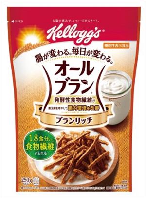 送料無料 ケロッグ オールブラン ブランリッチ 250g×12個