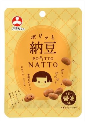 送料無料 旭松 ポリッと納豆醤油味14g×30個