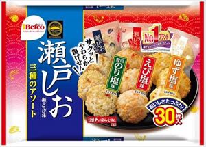 送料無料　栗山米菓 瀬戸の汐揚アソート(30枚入り)×20袋