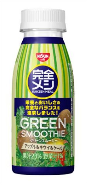 送料無料 日清食品 完全メシ グリーンスムージー 235ml×12本