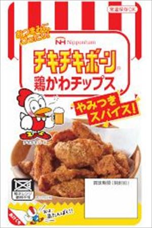 送料無料 ニッポンハム チキチキボーン 鶏かわチップス　27g×6個