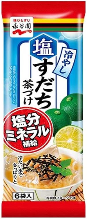 送料無料 永谷園 冷やし塩すだち茶づけ(6袋入り)×10個