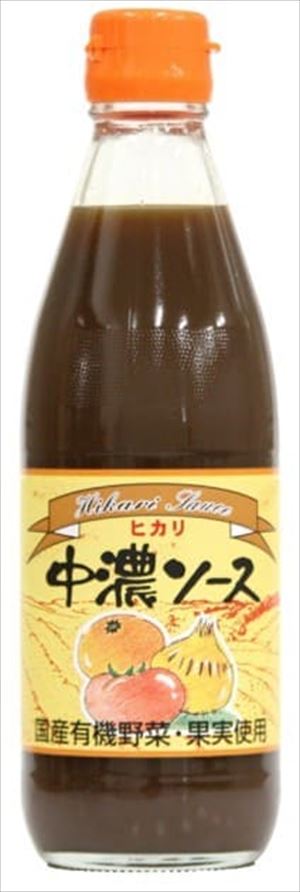 送料無料 光食品 中濃ソース 360ml×5本