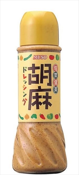 送料無料 ムソー 旬菜健美・胡麻ドレッシング 390ml×12個