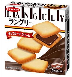 送料無料 イトウ製菓 ラングリー チョコレートクリーム 12枚×6個