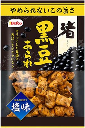 送料無料 栗山米菓 渚黒豆あられ 85g×12個