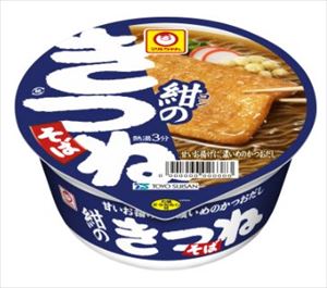 送料無料 東洋水産 紺のきつねそば 88g×12個