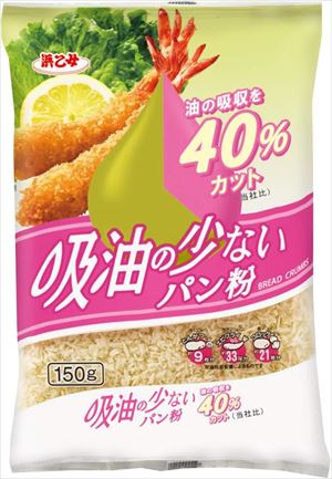 送料無料 浜乙女 給油の少ないパン粉 150g×40個