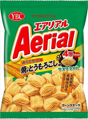 送料無料 ヤマザキビスケット エアリアル 焼とうもろこし味 65g×12個