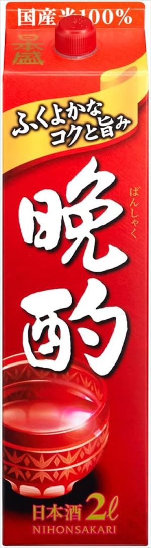 日本盛 晩酌 パック 日本酒 兵庫県 2000ml×12本