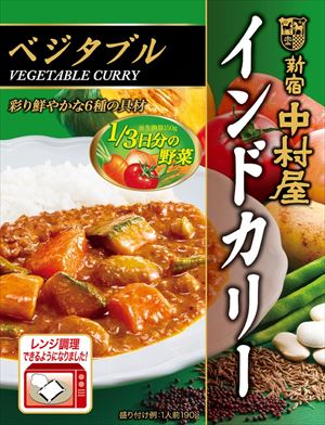 送料無料 中村屋 インドカリー ベジタブル 190g×30個 送料無料 中村屋 インドカリー ベジタブル 190g×30個