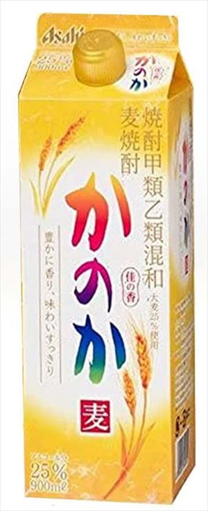 麦焼酎 かのか 25度 焼酎甲類乙類混和 900ml×6本