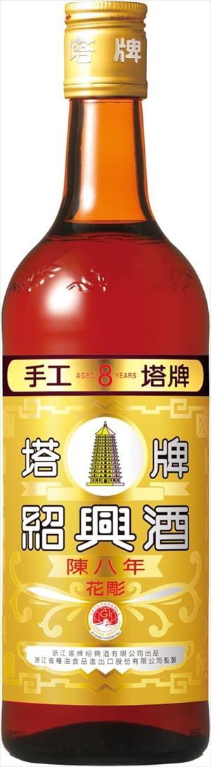 宝酒造 特撰陳年紹興酒 塔牌 花彫 陳八年 紹興酒 600ml