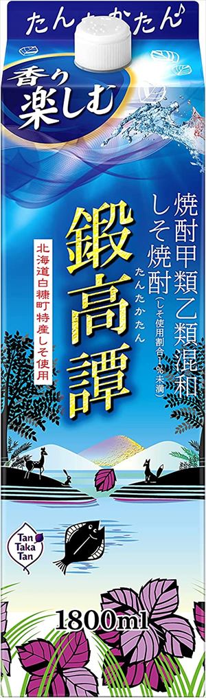 合同酒精 しそ焼酎鍛高譚スリムパック 焼酎 20度 1800ml×6本