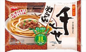 送料無料 日清食品チルド 千とせ肉うどん 2人前×12袋 クール