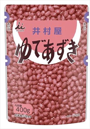 送料無料 井村屋 ゆであずき 400gパウチ×20袋