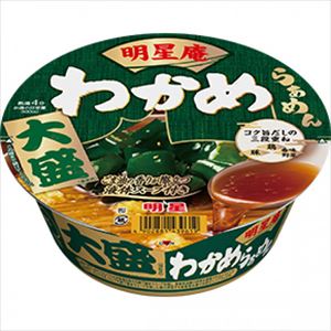 送料無料 明星食品 明星庵 わかめらぁめん 大盛 96g×24個