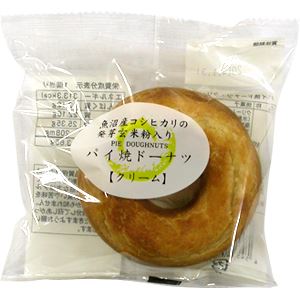 送料無料 山重 新潟パイドーナツ クリーム(1個)×32個