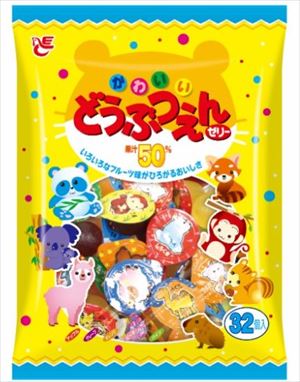 送料無料 エースベーカリー どうぶつえんゼリー(32個入)×16袋