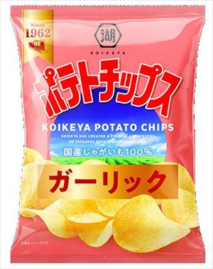 送料無料 湖池屋 ポテトチップ ガーリック 50g×24袋