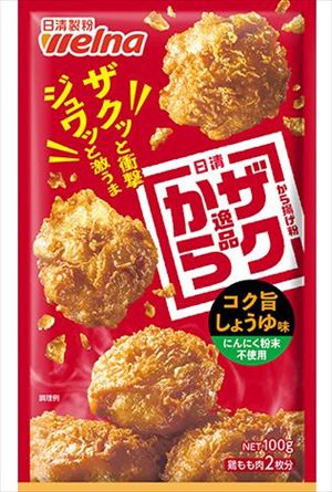 送料無料 日清製粉ウェルナ ザクから逸品 コク旨しょうゆ味 にんにく粉末不使用 100g×12袋