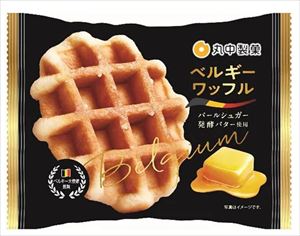送料無料 丸中製菓 ベルギーワッフル(1個)×24個