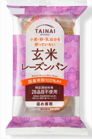 送料無料 TAINAI 玄米レーズンパン 3個入×12個