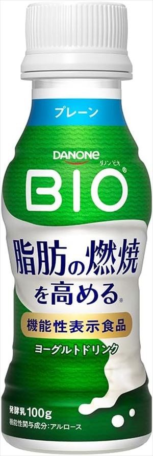 送料無料 ダノンビオ 脂肪燃焼 ヨーグルトドリンク プレーン 100g×12本 クール